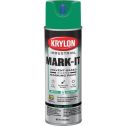 Krylon 15oz APWA Green Inverted Marking Contractor Solvent Based Spray Paint