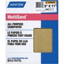 Norton 9" x 11" 220A MultiSand Paper Sheets UPC 25Pk