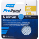 Norton 5" P220B ProSand Multi-Air Cyclonic Paper H&L Vac Disc 3Pk