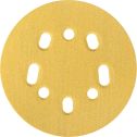 Norton 5" 5 & 8 Hole P120 Hook & Sand Paper H&L UVH Disc 25Pk