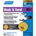 Norton 5" 5 & 8 Hole P60 Hook & Sand Paper H&L UVH Disc 25Pk