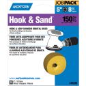 Norton 5" 8 Hole P150 Hook & Sand Paper H&L Vac Disc 25pk