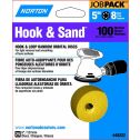 Norton 5" 8 Hole P100 Hook & Sand Paper H&L Vac Disc 25pk