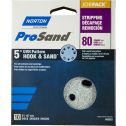 Norton 5" 5 & 8 Hole P80C ProSand Paper H&L UVH Disc 10Pk