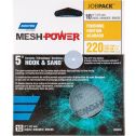 Norton 5" 220G Mesh Power Hook & Sand Sanding Disc - 10pk