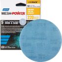 Norton 5" 220G Mesh Power Hook & Sand Sanding Disc - 10pk
