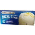 Petoskey 13G White Steelcoat Tall Kitchen Bag w/ Drawstring 30Ct