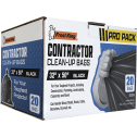 Frost King 3mil 42gal 32" x 50" Black Contractor Bags (20ct)