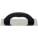 Hyde 4-1/4" x 9-1/4" V Notch Adhesive Trowel Steel Blade