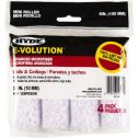 Hyde 4" x 3/8" Nap E-Volution Mini Microfiber Roller Cover (4pk)
