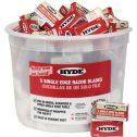 Hyde 5Pk Single Edge Razor Blade Bucket (100 per Pack)
