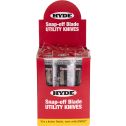 Hyde 18mm 8Pt Assorted Colors Snap Off Knife Bucket (Case of 25)