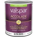 Valspar qt Satin Finish Ultra White Accolade Interior Paint & Primer
