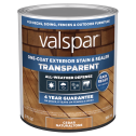 Valspar qt Cedar Naturaltone One-Coat Transparent Stain & Sealer