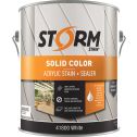 Storm 1gal Solid Color Acrylic Stain & Sealer White 100 VOC