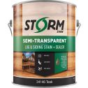 Storm 1gal Semi-Transparent Log and Siding Stain & Sealer Teak 100 VOC
