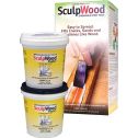System Three Qt Kit Sculpwood Paste Two Part Epoxy 16 oz. Resin 16 oz. Hardener