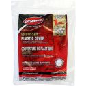 Dynamic 9' x 12' 1mil Flat Packed Embossed Clear Plastic Drop Cloth
