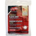 Dynamic 10' x 20' 1mil Flat Packed Embossed Clear Plastic Drop Cloth