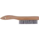 Dynamic 4 x 16 Row Wood Shoe Handle Wire Brush
