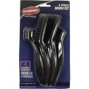Dynamic 4pc Mini Wire Brush Set (2-Nylon & 2-Stainless Steel)