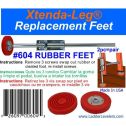 Ladder Levelers Replacement Rubber Feet Only Pair For 600C (Hardware Not Included)