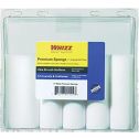 Whizz 4" Premium White High Density Concave Foam Mini Roller 10pk