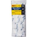 Whizz 4" Microfiber Blue Stripe 3/4 Nap Mini Roller 10Pk