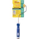 Whizz 4" Orange Whizzflock Mini Roller w/ 13" Handle