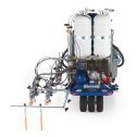 Graco LineLazer V 250DC HP Reflective Series Dual Color Self-Propelled Gas Hydraulic Airless Line Striper & Pressurized EZ Bead System w/Three Automatic Guns & Two Tanks