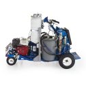 Graco LineLazer V 250DC HP Reflective Series Dual Color Self-Propelled Gas Hydraulic Airless Line Striper, Pressurized EZ Bead System, & LazerGuide 3000System w/ Two Automatic Guns & Two Tanks