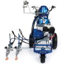 Graco LineLazer V 3900 HP Automatic Series Gas Airless Line Striper and LazerGuide 2000 Laser-Guided Layout System w/ Two Automatic Guns