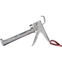 Dripless 10oz Chrome Ratchet Drive Caulking Gun w/8:1 Thrust Ratio