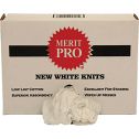 Merit Pro #5 4lb Box of Red Label New White Washed Knit Rags