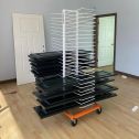 PaintLine 50-Shelf Mobile Pro Drying Rack