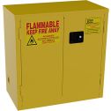 Jamco 18" x 34" x 35" Yellow Flammable Liquid Storage Safety Cabinet w/Self Closing Door