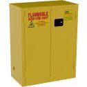 Jamco 18" x 34" x 44" Yellow Flammable Liquid Storage Safety Cabinet w/Self Closing Door