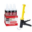 T4P DAP White Kwik Seal Plus & Dripless Caulk Gun Bundle