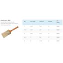 ArroWorthy Cap'N Jack White China Bristle Paint Brushes