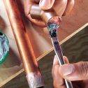 DQB Wide Tin Handle Acid Brushes