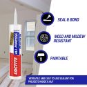 Loctite 10oz 2-n-1 All Purpose Paintable Adhesive Caulks