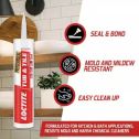 Loctite 5.5oz 2-n-1 Paintable Tub & Tile Sealants