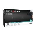 Microflex 6mil Midknight Black Powder Free Nitrile Gloves 100pk