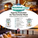 Seal-Once Marine Grade Pre-Mixed Semi-Transparent Premium Wood Stain & Sealer