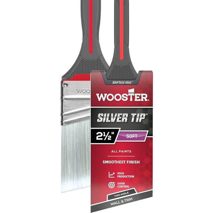 Wooster Silver Tip GripTech MAX Paint Brushes