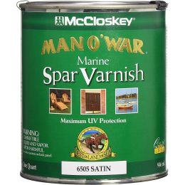 McCloskey 1Qt Satin Man-O-War Spar Varnish (High Performance)