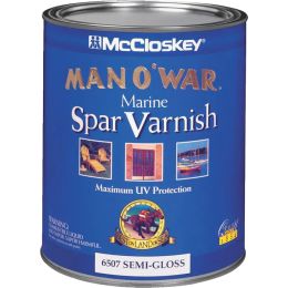 McCloskey 1Qt Semi-Gloss Man-O-War Spar Varnish (High Performance)