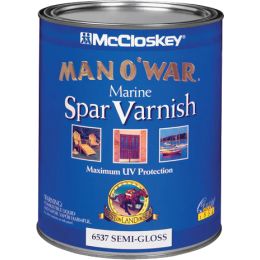 McCloskey 1Qt Semi-Gloss Man-O-War Spar Varnish (Low Odor)
