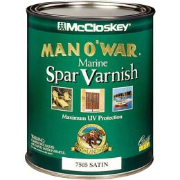 McCloskey 1Qt Satin Man-O-War Spar Varnish (Maximum Performance)