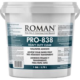 Roman PRO-838 1gal Clear Heavy Duty Wallpaper Adhesive